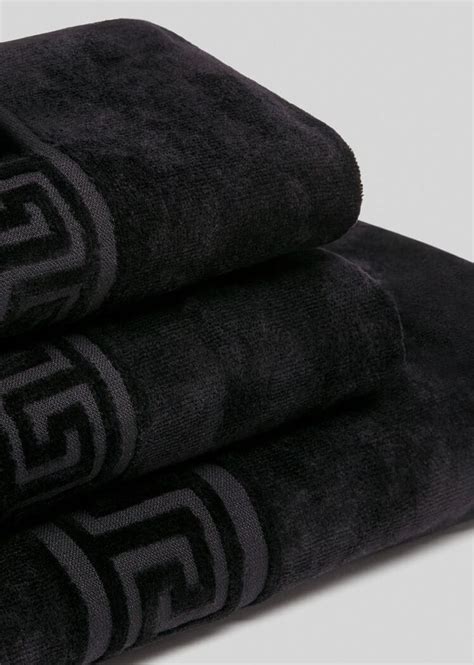 versace black towel|versace towel price.